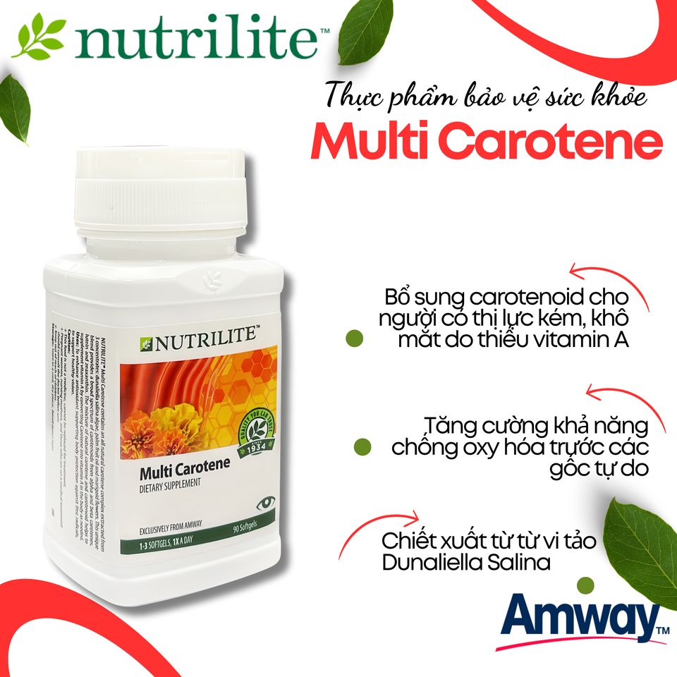 Công dụng và lợi ích của Nutrilite Multi Carotene