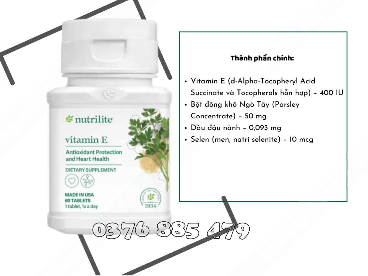 Công dụng và lợi ích của TP BVSK Vitamin E