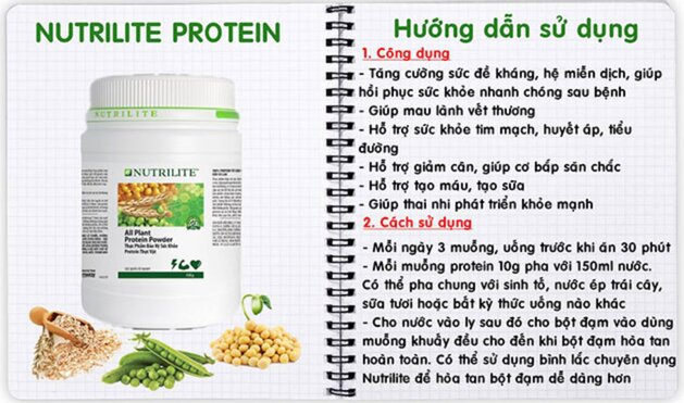 Hướng dẫn sử dụng Nutrilite All Plant Protein Powder hiệu quả