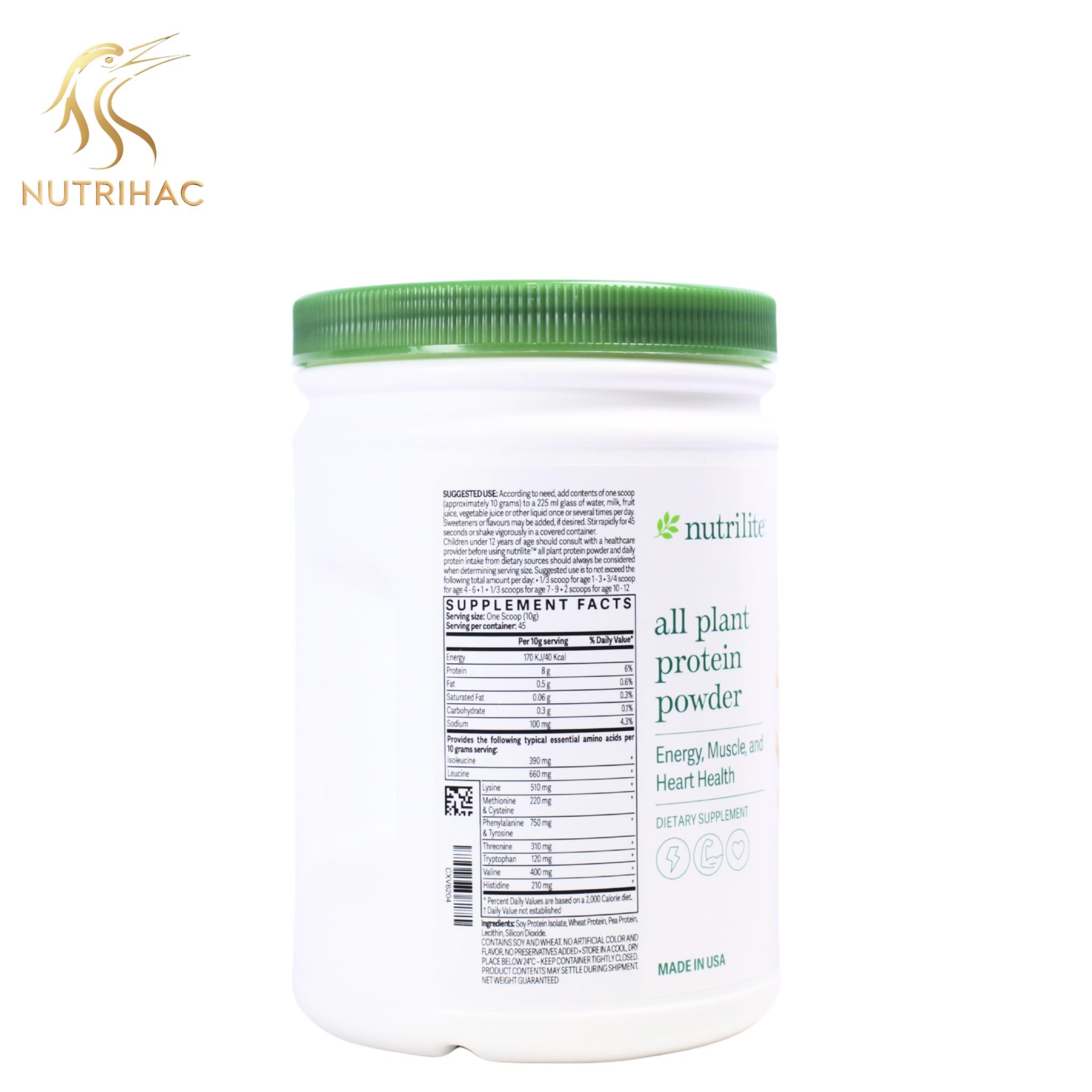 Thành phần và đặc điểm nổi bật của TP BVSK All Plant Protein Powder Vị Vani