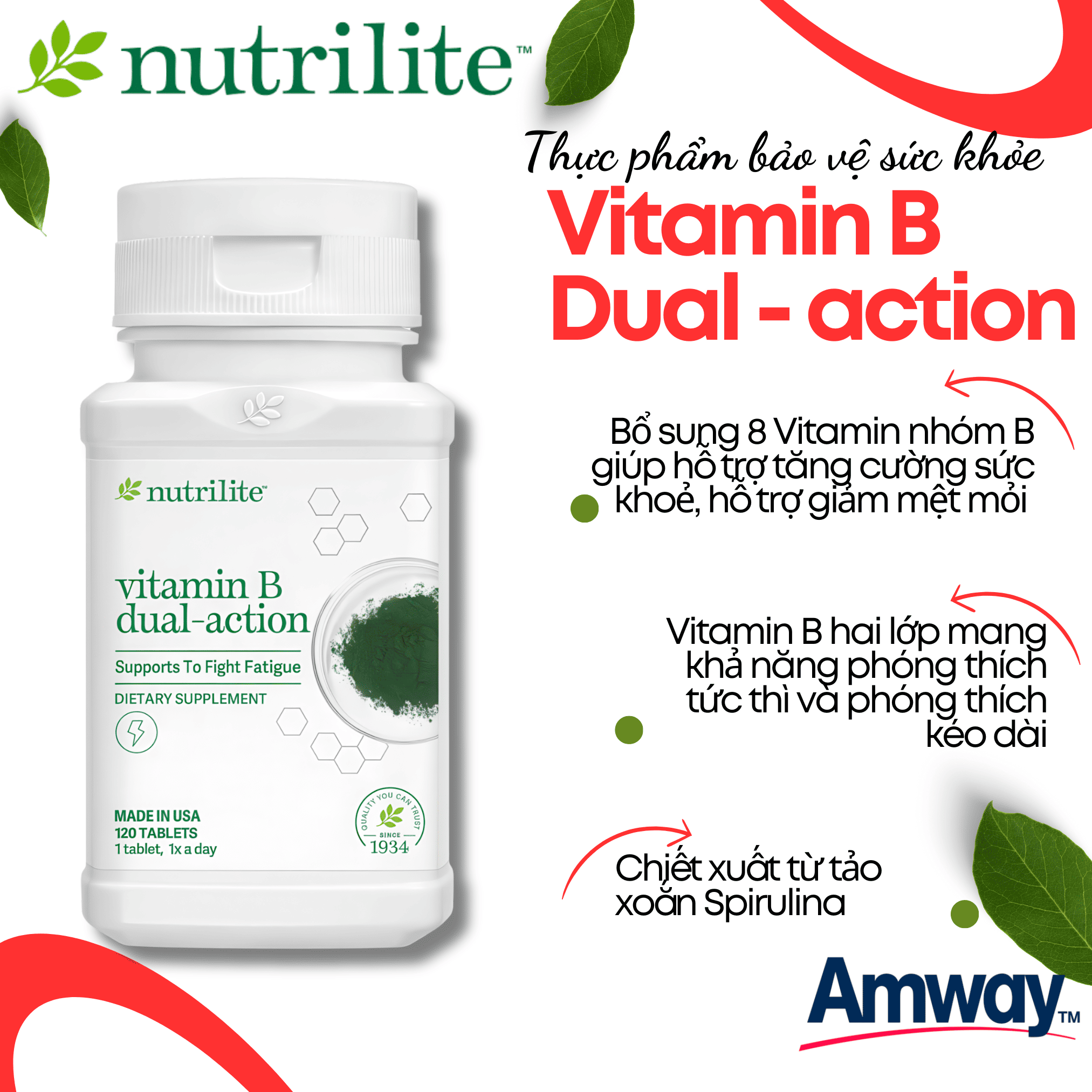 Ai nên sử dụng Nutrilite Vitamin B Dual - Action Ai nên sử dụng Nutrilite Vitamin B Dual - Action
