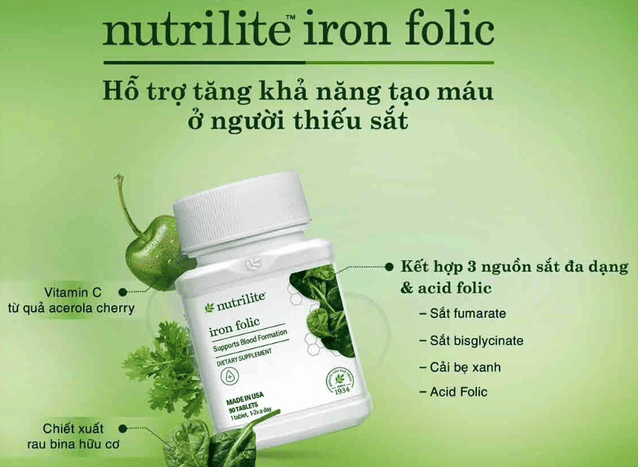 Câu hỏi thường gặp về Nutrilite Iron-Folic