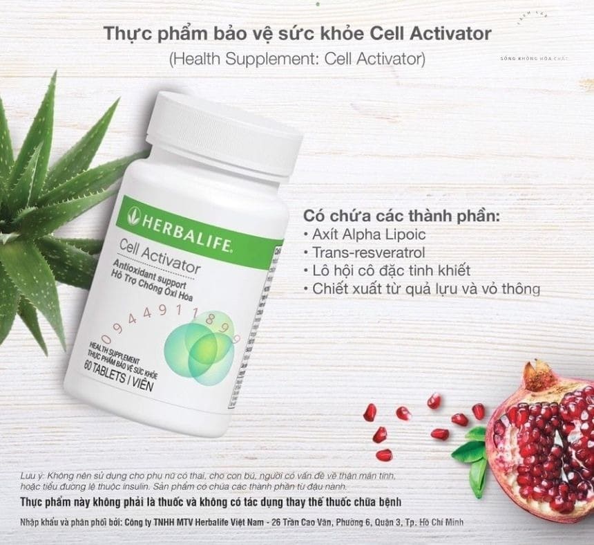Thành Phần Chính Trong BVSK Cell Activator