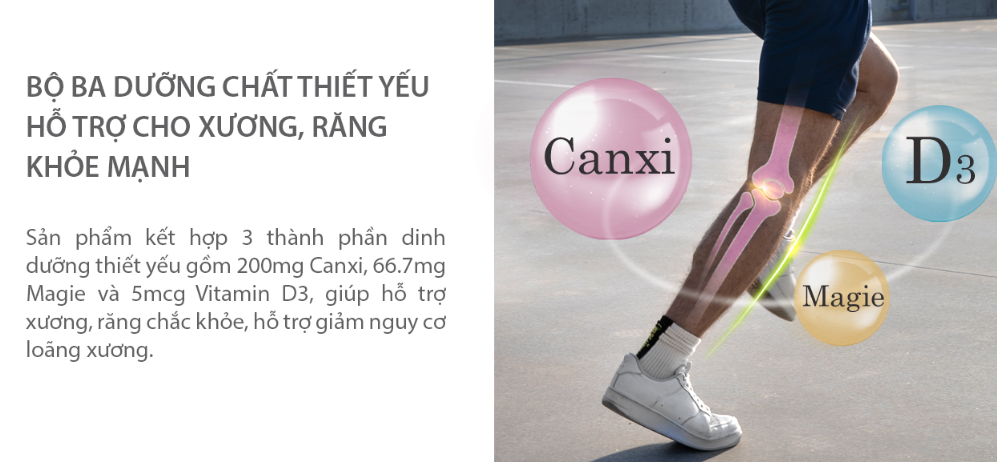 Thành phần tự nhiên và công nghệ vượt trội – Sự kết hợp hoàn hảo cho sức khỏe xương