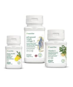 Bộ Tim Mạch Amway (CoQ10, Vitamin E, Omega-3) - Hỗ Trợ Sức Khỏe Tim Mạch Toàn Diện