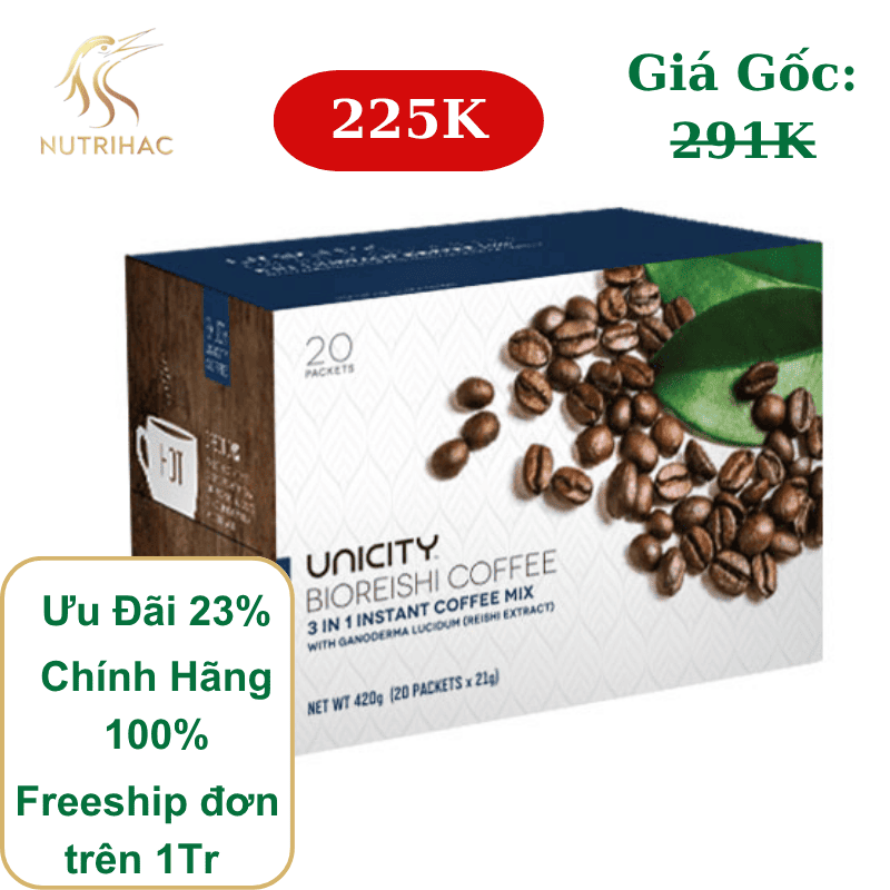Cà Phê Linh Chi Uni BioReishi Coffee Unicity - Giảm Cân, Tăng Miễn Dịch & Cải Thiện Tập Trung