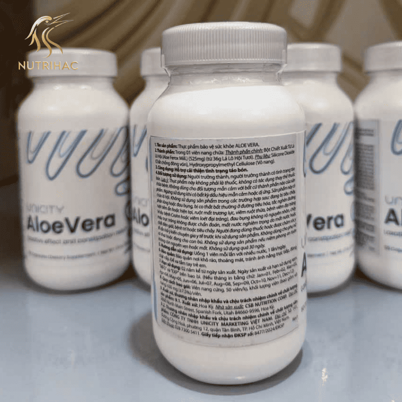 Thành Phần Chính Trong Ruột Viên Aloe Vera Unicity