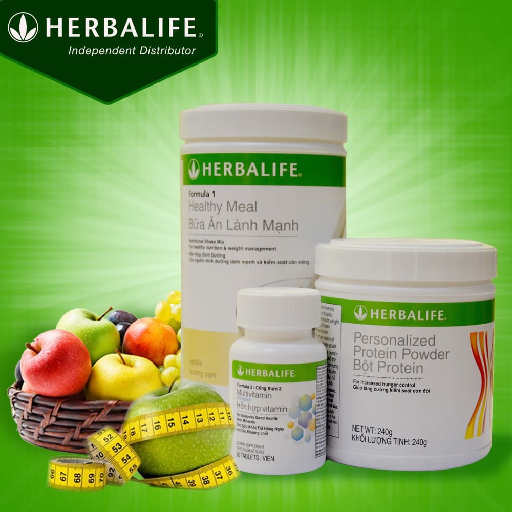 Bộ Sản Phẩm Hỗ Trợ Làm Đẹp Herbalife | Collagen, Sữa F1, Trà Cô Đặc, Cell Activator