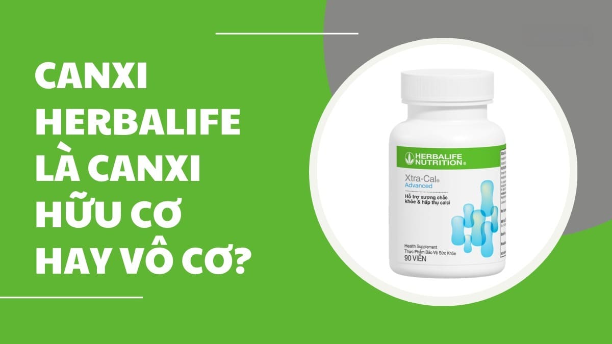 Canxi Herbalife Xtra-Cal Là Hữu Cơ Hay Vô Cơ Giải Đáp Chi Tiết