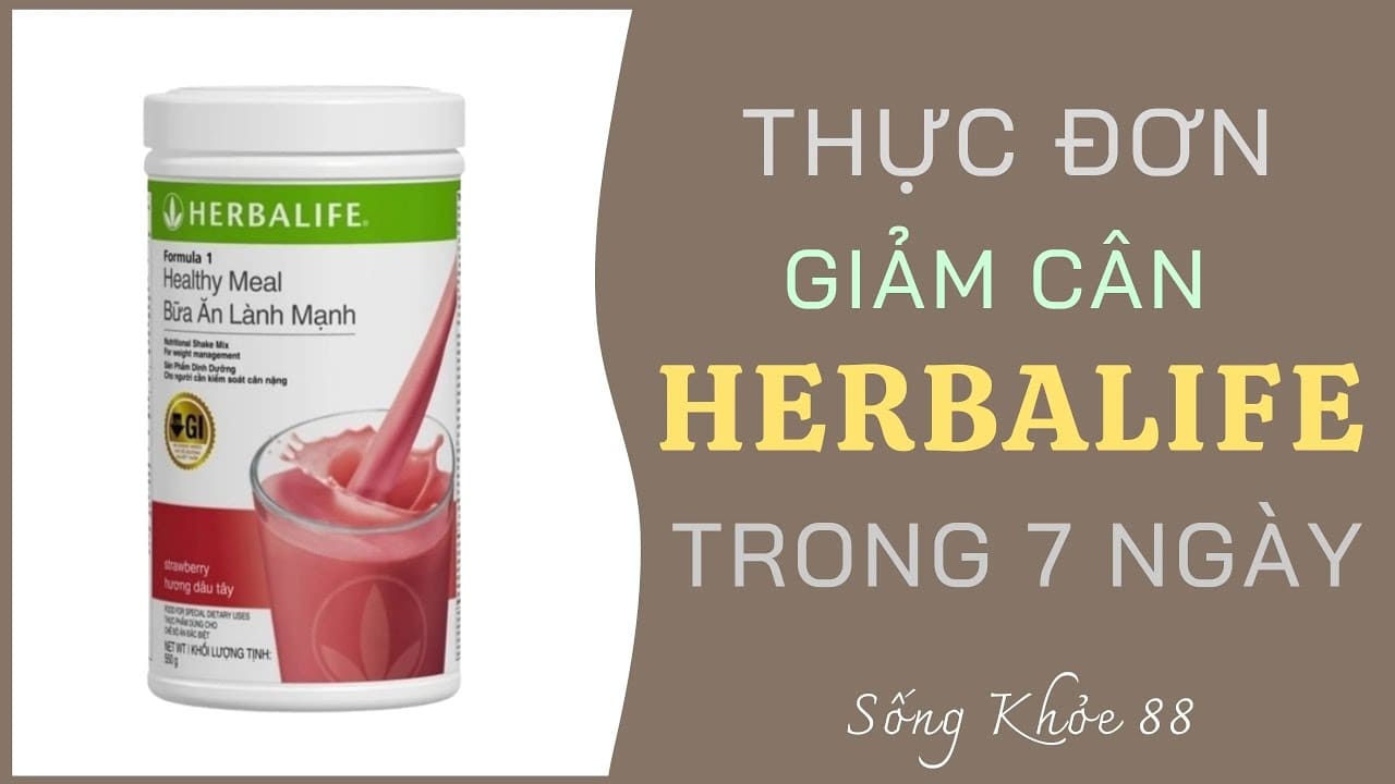 Thực Đơn Mẫu Trong 1 Ngày Cho Người Uống Trà Herbalife