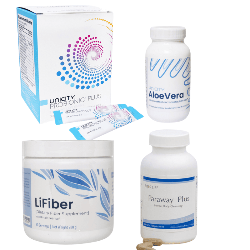 B H Tr Tiu Ha Unicity  LiFiber, Paraway Plus, Aloe Vera & Probionic  Plus
