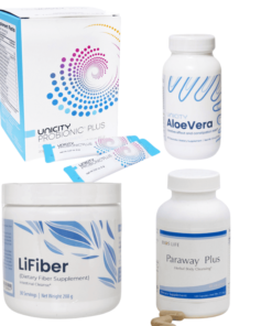 Bộ Hỗ Trợ Tiêu Hóa Unicity – LiFiber, Paraway Plus, Aloe Vera & Probionic Plus