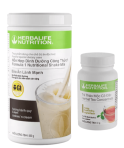 Bộ Sản Phẩm Giảm Cân Herbalife Chính Hãng Sữa Herbalife F1 Và Trà Cô Đặc