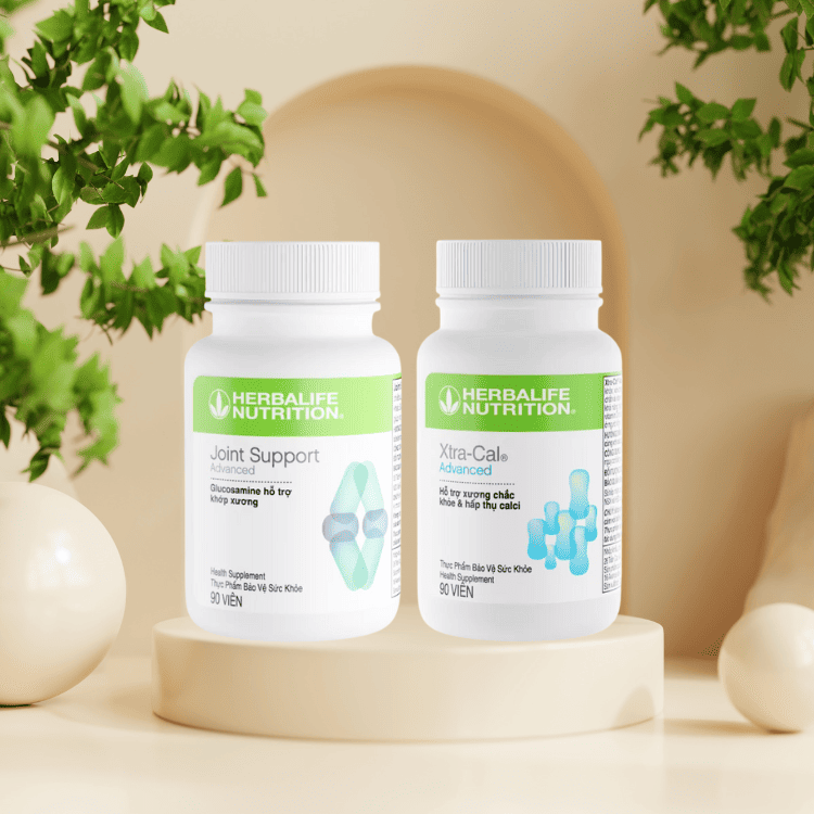 Bộ Sản Phẩm Hỗ Trợ Xương Khớp Herbalife Joint Support Và XtraCal 