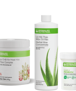 Bộ Sản Phẩm Sức Khỏe Tiêu Hóa Herbalife _ Simply Probiotic, Xơ Fiber, Lô Hội