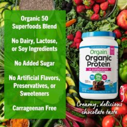 Thành phần của bột protein hữu cơ Orgain